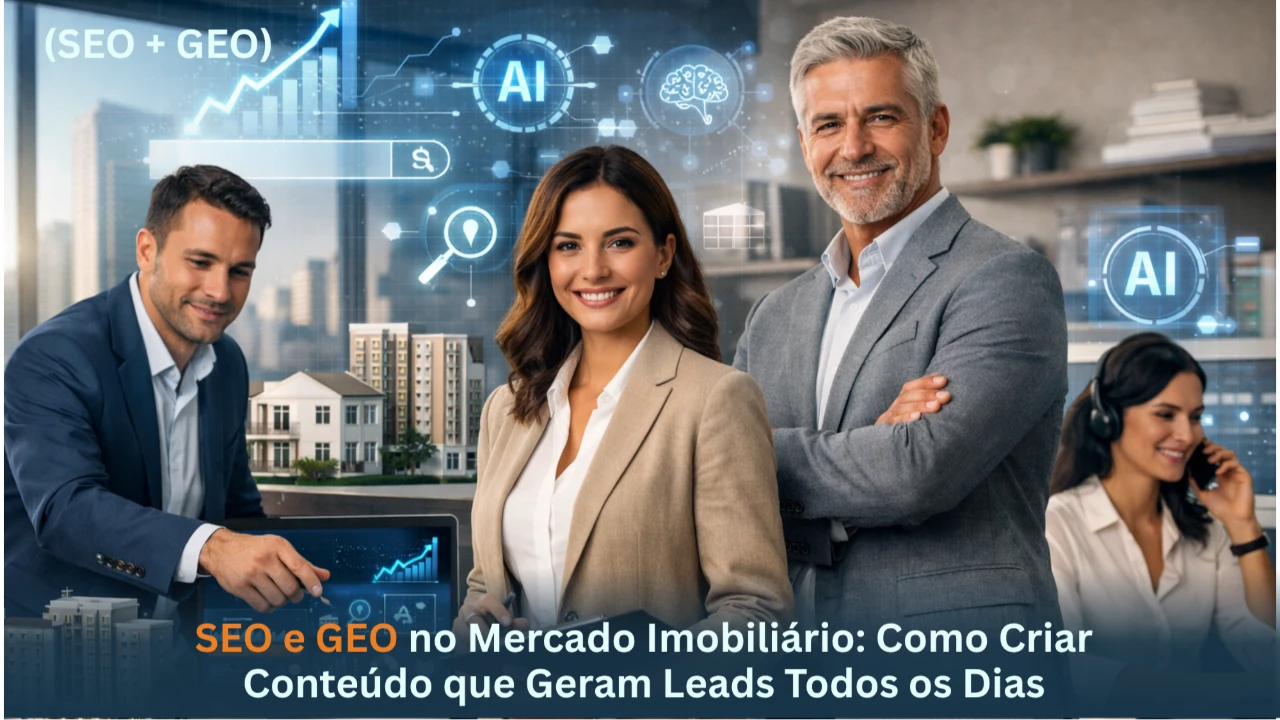 SEO e GEO no Mercado Imobiliário: Como Criar Conteúdo que Geram Leads Todos os Dias